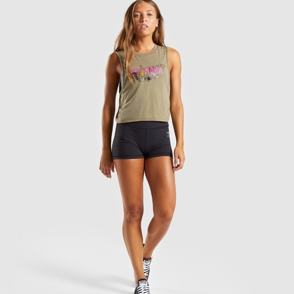 GYMSHARK | NWT Floral Graphic Tee Tank Top - Picture 6 of 6